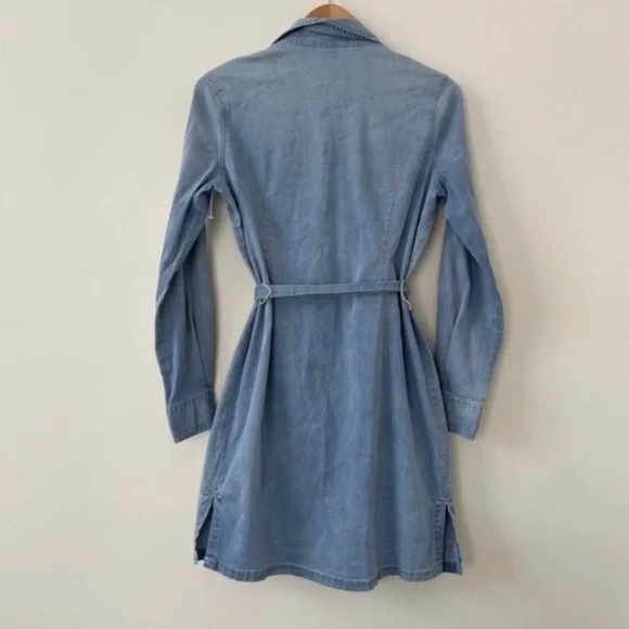 Tory Burch Brigette Chambray Dress Size 8 EUC - Picture 3 of 3
